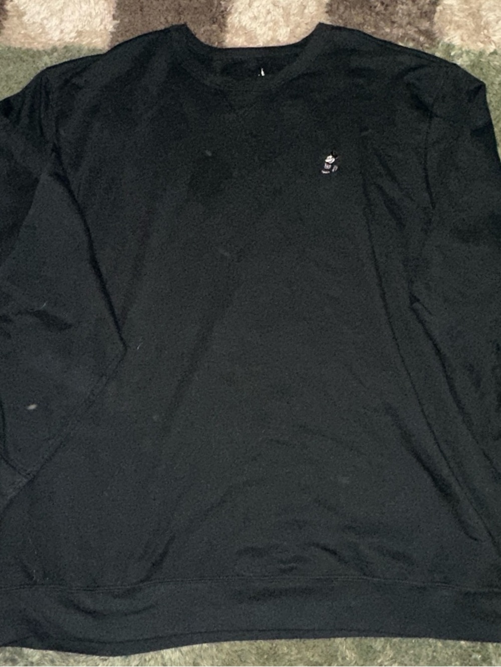 Men's Black Mickey Disney Crewneck Sweater